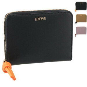Loewe KNOT Compact Zip Wallet Bifold Round Zipper